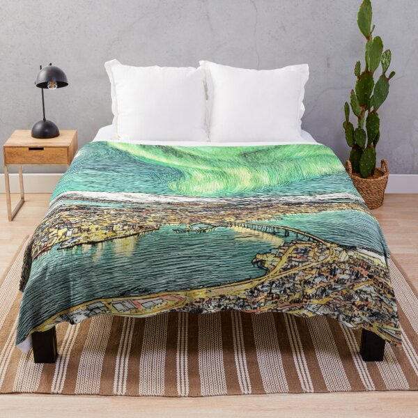 Item preview, Northern Lights (Aurora Borealis) over Tromsø designed and sold by sid1802.