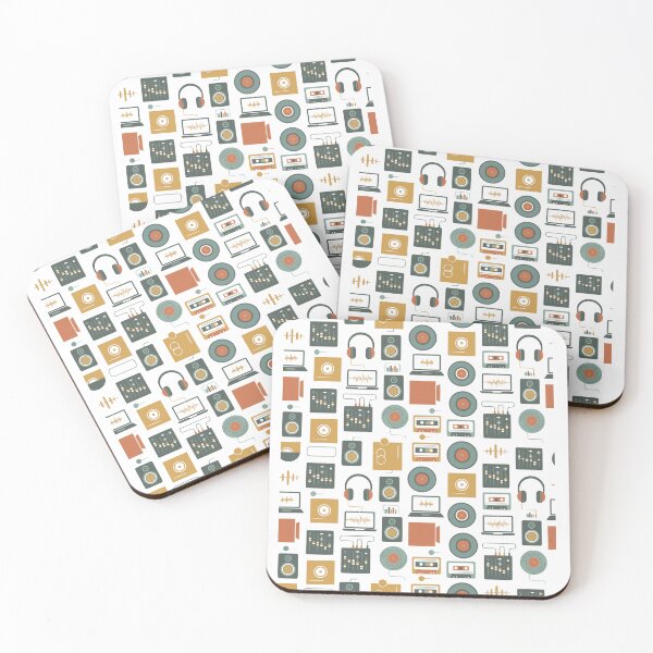 Item preview, Retro Audio Studio and Music Production Seamless Pattern designed and sold by Nikola Dio.