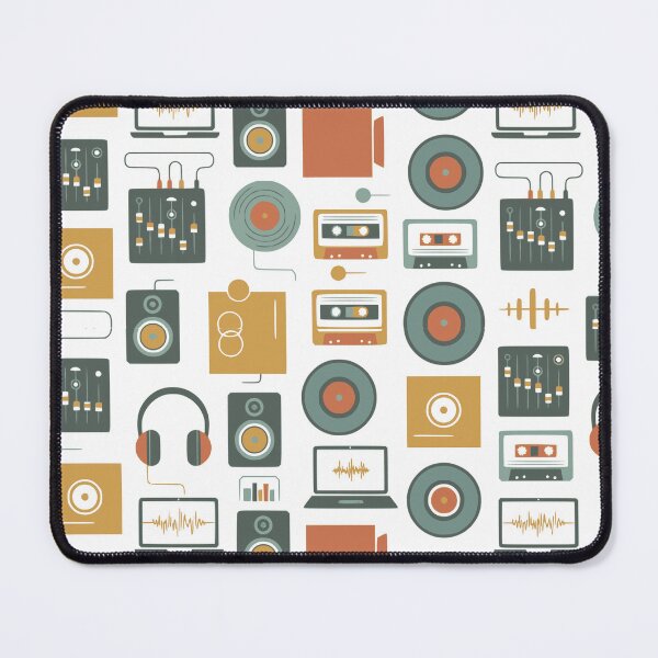 Item preview, Retro Audio Studio and Music Production Seamless Pattern designed and sold by Nikola Dio.