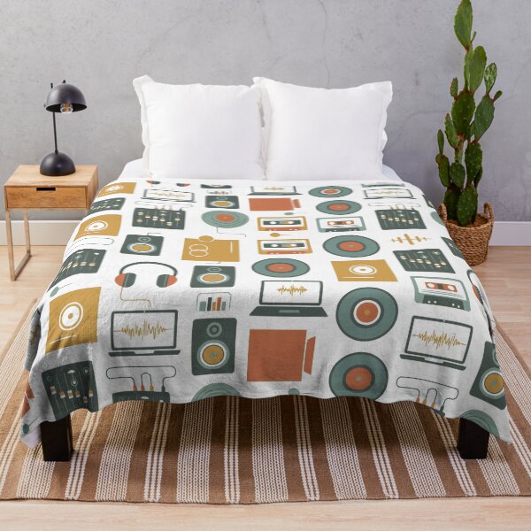 Item preview, Retro Audio Studio and Music Production Seamless Pattern designed and sold by Nikola Dio.