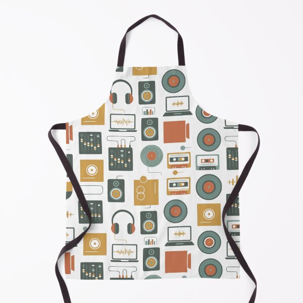 Item preview, Retro Audio Studio and Music Production Seamless Pattern designed and sold by Nikola Dio.