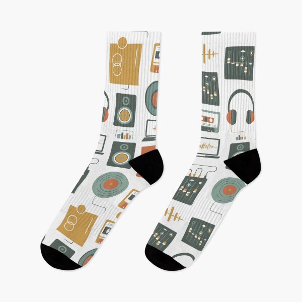 Item preview, Retro Audio Studio and Music Production Seamless Pattern designed and sold by Nikola Dio.