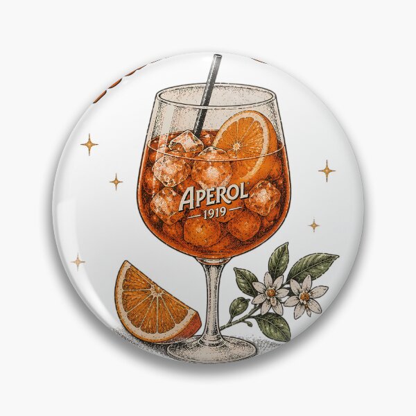 Item preview, Running On Aperol and Serotonin Vintage Cocktail Retro Graphic designed and sold by BeataPrint.