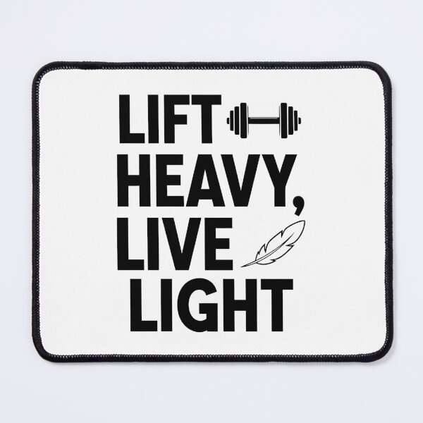 Item preview, Lift Heavy Live Light – Humorous & Motivational Fitness Design for Gym Enthusiasts designed and sold by Magraphx.