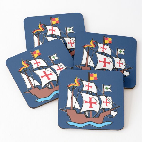 Item preview, Christopher Columbus Exploration Ship | 1492 Columbus Day Art Symbols designed and sold by Based History.