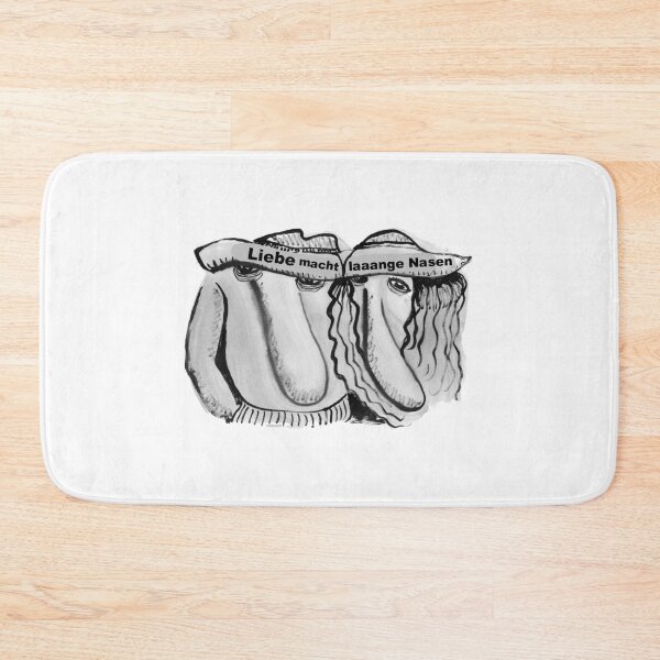 Item preview, A couple with the text: LOVE MAKES LONG NOSES designed and sold by ZoffArt-Shop.