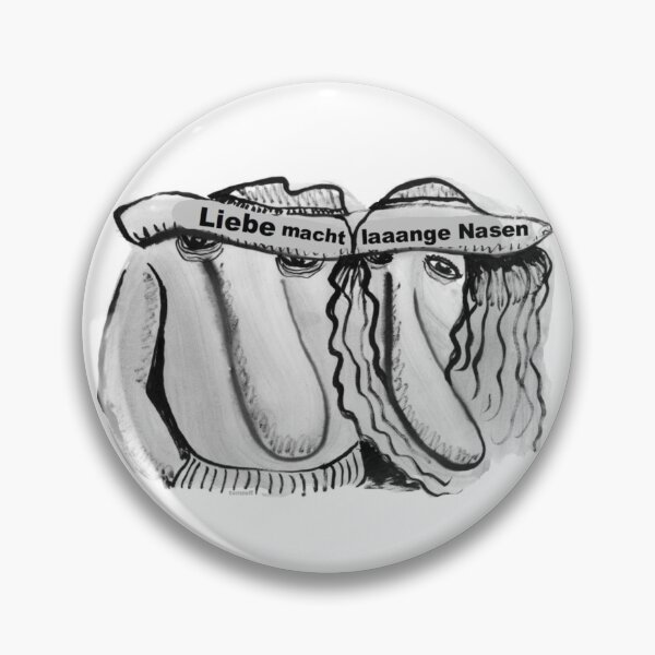 Item preview, A couple with the text: LOVE MAKES LONG NOSES designed and sold by ZoffArt-Shop.