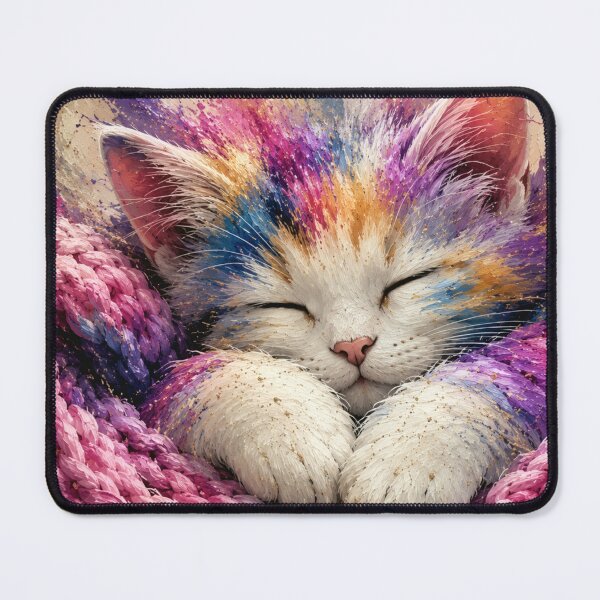 Item preview, Rainbow Dreams Kitten designed and sold by ArtbyValks.