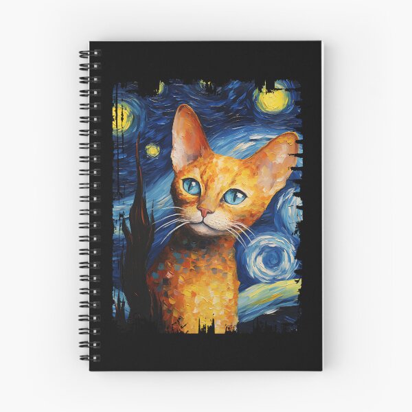 Item preview, Funny Cornish Rex Cat Starry Night Illustration Mom Dad Kids designed and sold by rafaeltto.