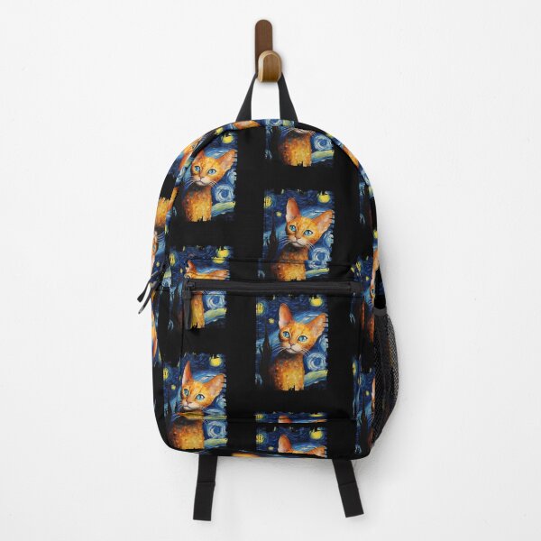 Item preview, Funny Cornish Rex Cat Starry Night Illustration Mom Dad Kids designed and sold by rafaeltto.