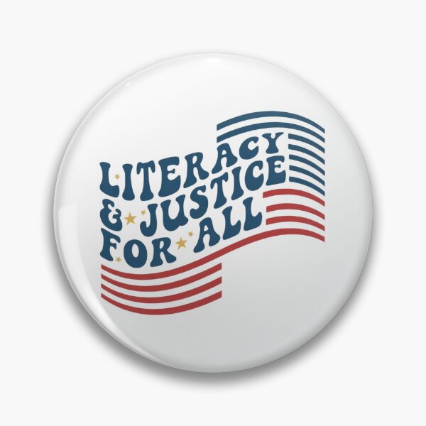 Item preview, Literacy And Justice For All, American Flag, Reading Teacher, Equality Teacher, School Librarian Gift, Book Lover designed and sold by toongstudio.