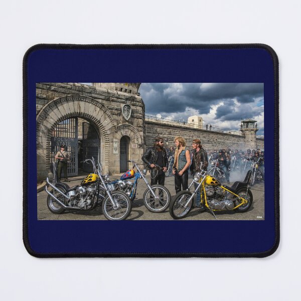 Item preview, BIKERS AWAIT THE RELEASE OF A MEMBER FOLSOM PRISON CALIFORNIA 60S designed and sold by VERYOLDROAD BY AXTON BROWNING .
