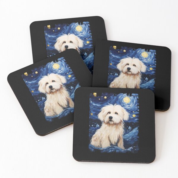 Item preview, Funny Coton de Tulear Starry Night Illustration Mom Dad Kids designed and sold by rafaeltto.