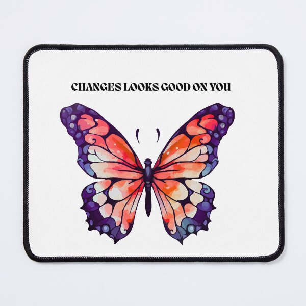 Item preview, Colorful Butterfly Sticker | Changes Looks Good On You Quote Design designed and sold by Pandey14.