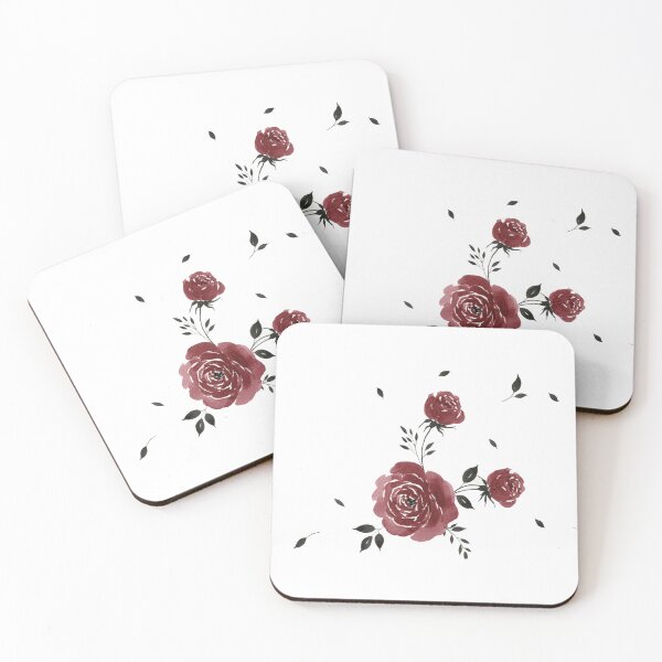 Item preview, Deep Burgundy Roses Dark Botanical  designed and sold by wissal.studio.