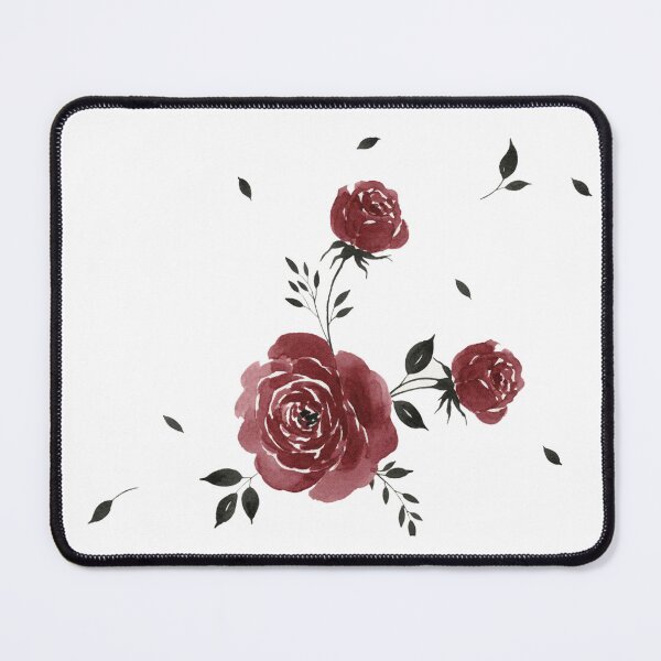Item preview, Deep Burgundy Roses Dark Botanical designed and sold by wissal.studio.