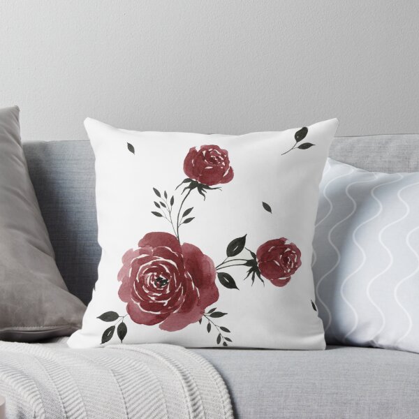 Item preview, Deep Burgundy Roses Dark Botanical  designed and sold by wissal.studio.