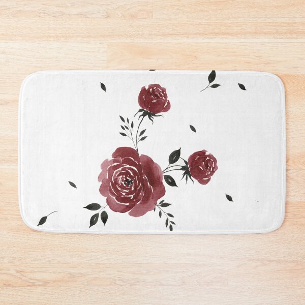 Item preview, Deep Burgundy Roses Dark Botanical  designed and sold by wissal.studio.