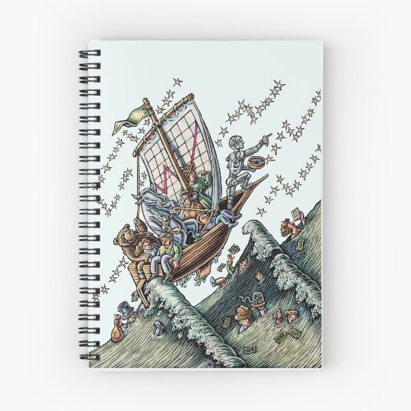 Item preview, Robot (AI) is steering a ship representing the stock market  designed and sold by LisaHaney.