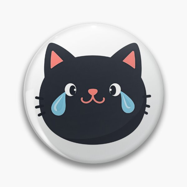 Item preview, Crying black cat - cute emoji designed and sold by Prints by Mat.
