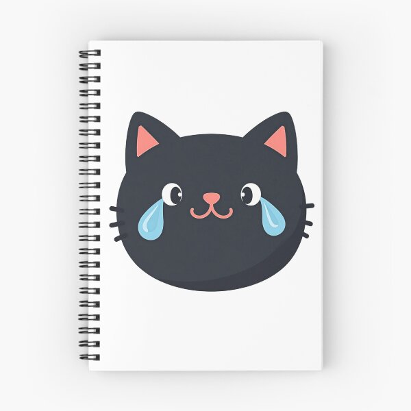 Item preview, Crying black cat - cute emoji designed and sold by Prints by Mat.
