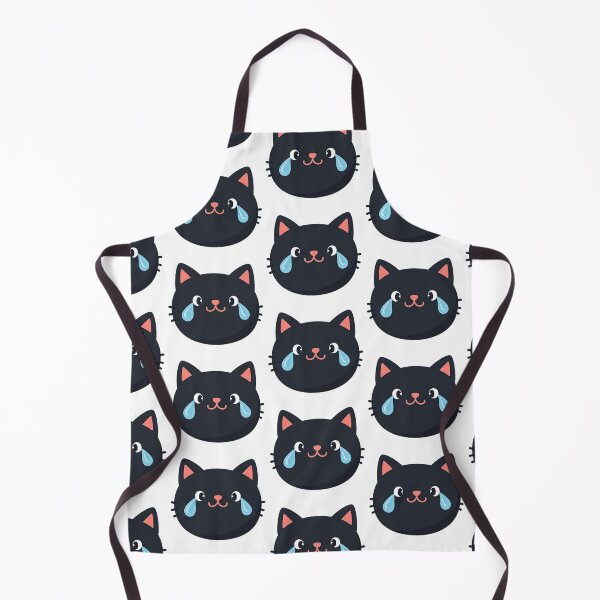 Item preview, Crying black cat - cute emoji designed and sold by Prints by Mat.