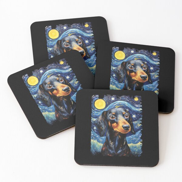 Item preview, Funny Dachshund Starry Night Illustration Mom Dad Kids designed and sold by rafaeltto.