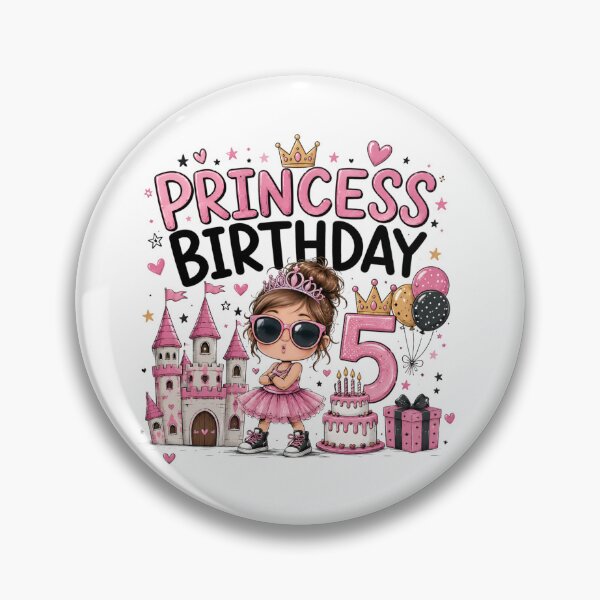 Item preview, Funny Princess Birthday Girl Shirt – Sassy 5 Year Old Queen Party Design designed and sold by Celebrate & Sparkle.