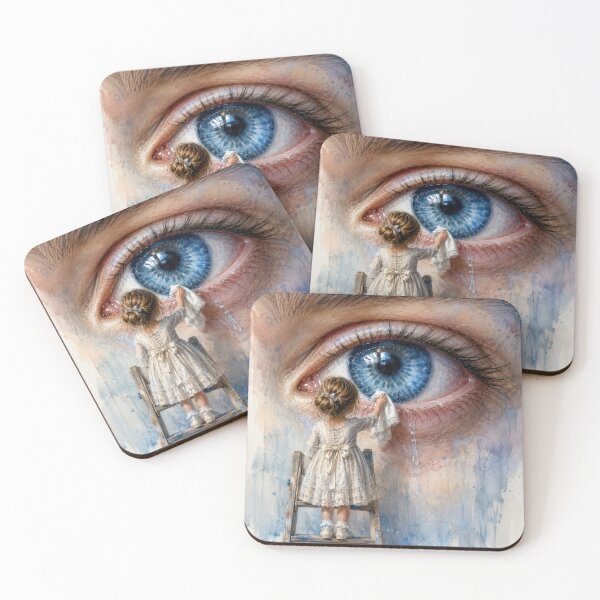 Item preview, Little Girl Wiping Tears Away designed and sold by Maria Dryfhout.