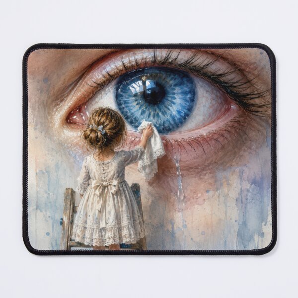 Item preview, Little Girl Wiping Tears Away designed and sold by Maria Dryfhout.
