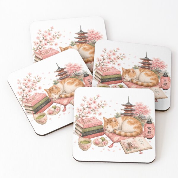 Item preview, Kyoto Cat Sleeping designed and sold by StrawberryStudio.
