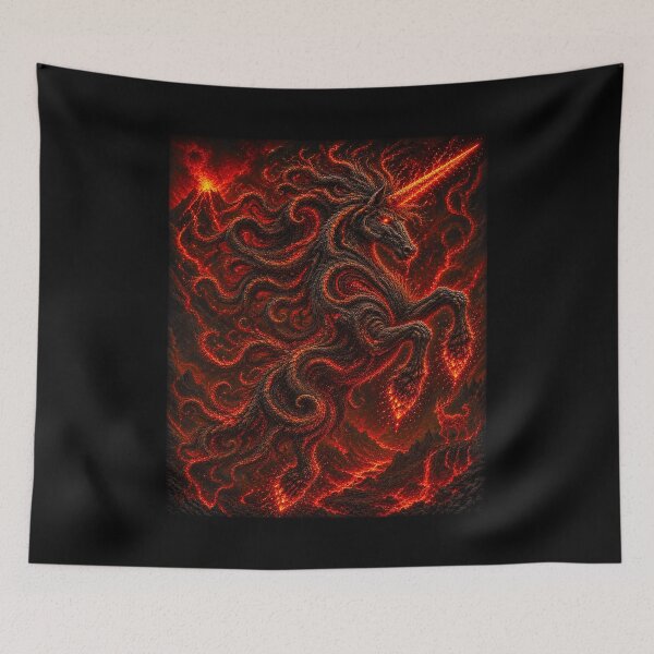 Item preview, ⚡ ELEMENTAL UNICORNS COLLECTION - VOLCANIC designed and sold by WheelieGdArt.