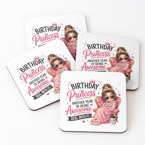 Item preview, Funny Birthday Princess Another Year of Being Awesome Cute Girl T-Shirt designed and sold by Celebrate & Sparkle.