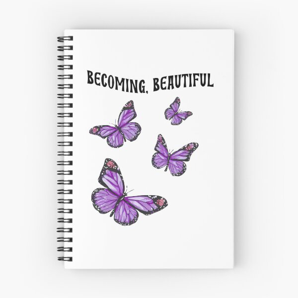 Item preview, urple Butterfly Transformation Sticker | Becoming Beautiful Inspirational Design designed and sold by Pandey14.