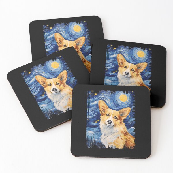 Item preview, Funny Dilute Sable Corgi Starry Night Illustration Mom Dad Kids designed and sold by rafaeltto.