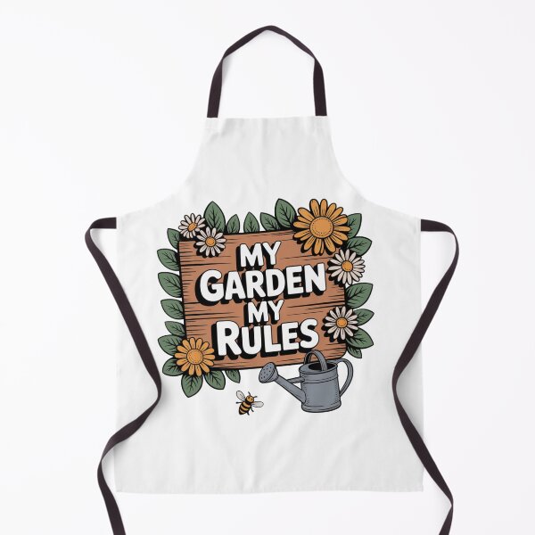 Item preview, My Garden My Rules Floral Sign with Watering Can and Bee designed and sold by DariaOltes.
