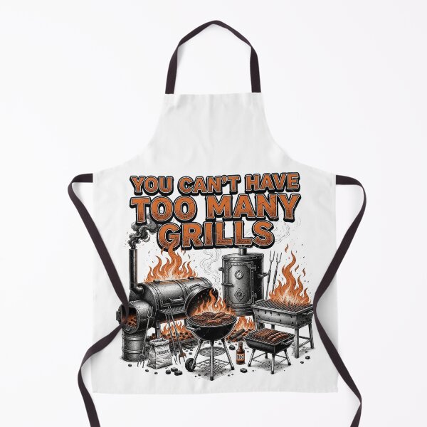 Item preview, You Can't Have Too Many Grills Funny BBQ Grilling Humor Vintage designed and sold by CF_VintageDesign.