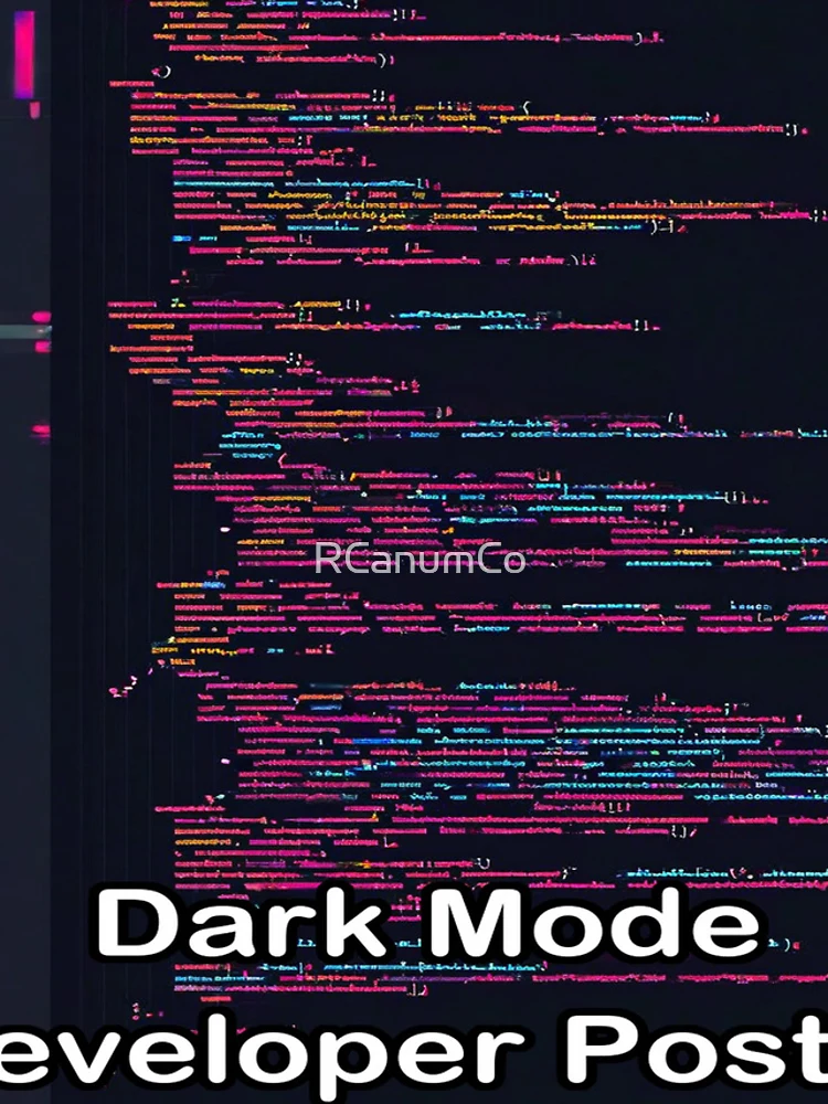 Thumbnail 4 of 4, iPhone Case, Dark Mode Developer Poster designed and sold by RCanumCo.