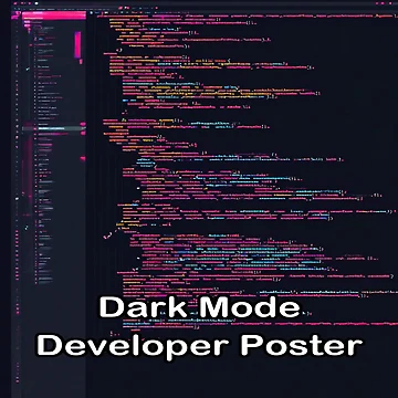 Artwork thumbnail, Dark Mode Developer Poster by RCanumCo