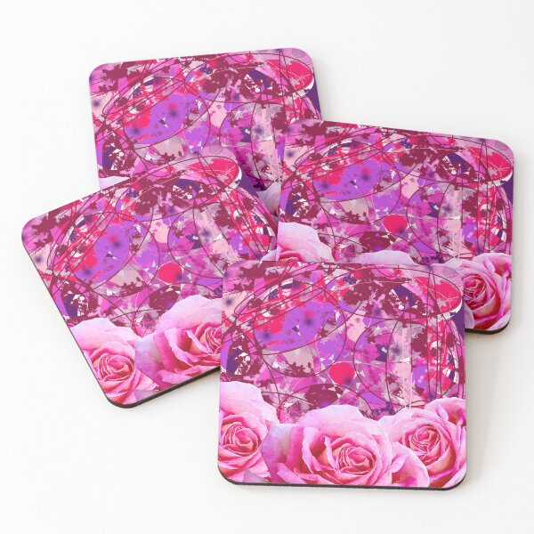 Item preview, Peeky Roses Splatter Paint Abstract Digital Art designed and sold by RAHKELROYSUM.
