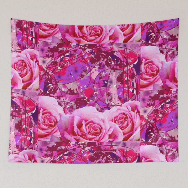 Item preview, Peeky Roses Splatter Paint Abstract Digital Art designed and sold by RAHKELROYSUM.