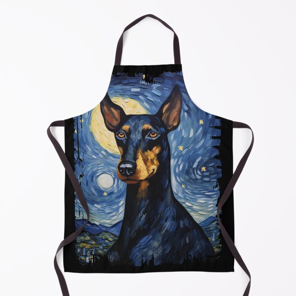 Item preview, Funny Dobermann Starry Night Illustration Mom Dad Kids designed and sold by rafaeltto.