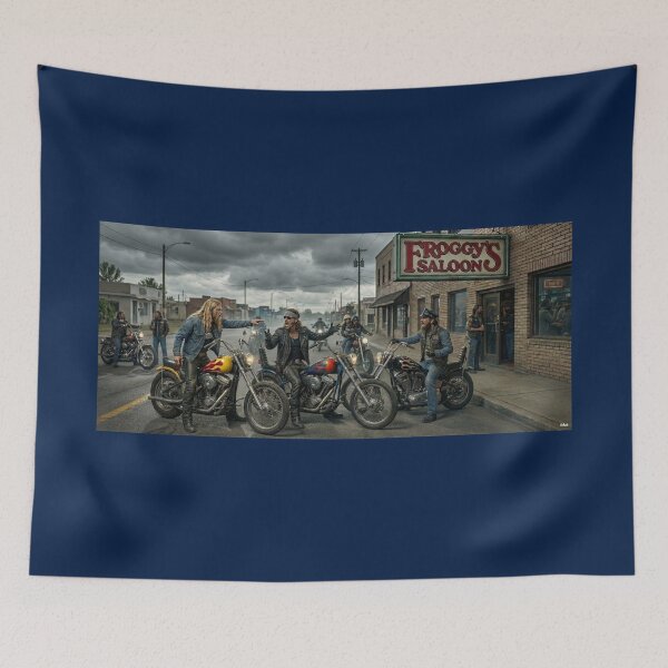Item preview, BIKERS AT DAYTONA 60S designed and sold by VERYOLDROAD BY AXTON BROWNING .