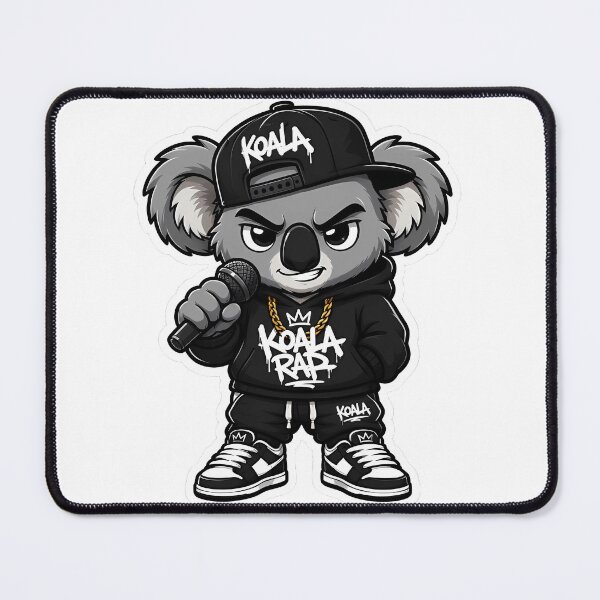 Item preview, Koala Rapper Mascot Logo – Streetwear Hip Hop Chibi Sticker designed and sold by Aesthicer.