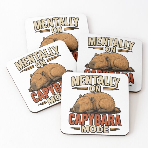 Item preview, Mentally On Capybara Mode Funny Lazy Capybara Shirt designed and sold by PINK FREE.