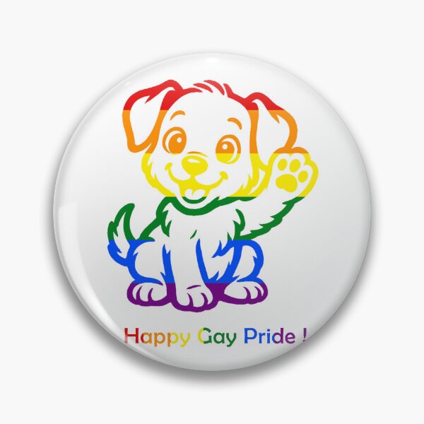 Item preview, Happy Gay Pride Rainbow Puppy - Cute LGBTQ+ Celebration designed and sold by Tokraz-art.