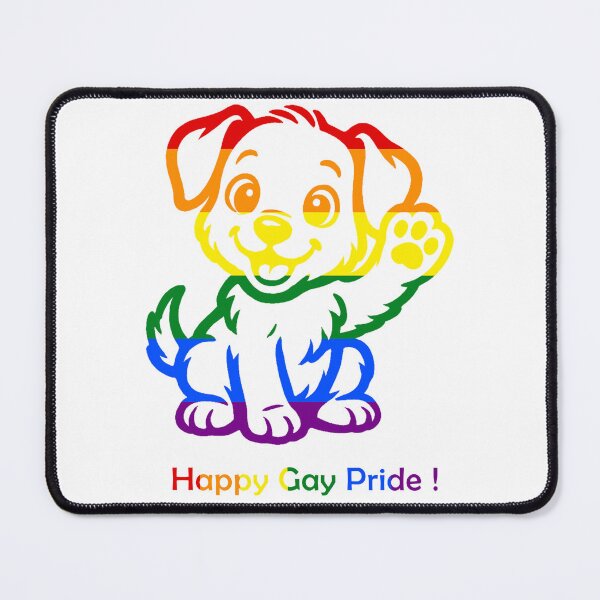 Item preview, Happy Gay Pride Rainbow Puppy - Cute LGBTQ+ Celebration designed and sold by Tokraz-art.