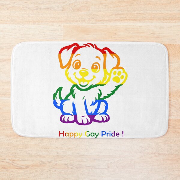 Item preview, Happy Gay Pride Rainbow Puppy - Cute LGBTQ+ Celebration designed and sold by Tokraz-art.