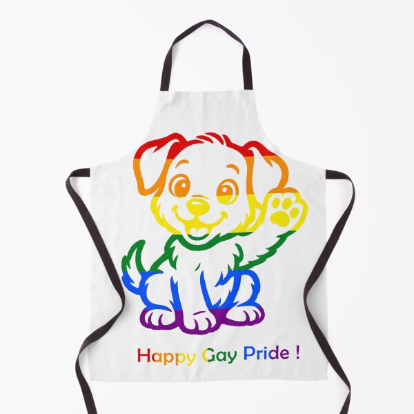 Item preview, Happy Gay Pride Rainbow Puppy - Cute LGBTQ+ Celebration designed and sold by Tokraz-art.