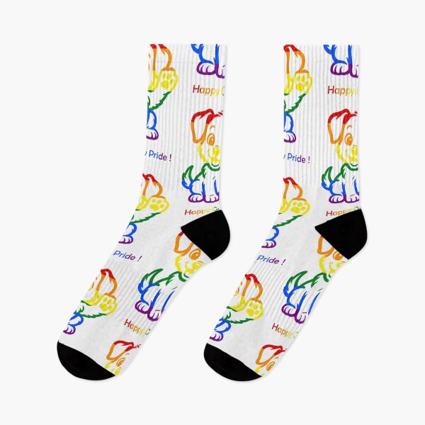 Item preview, Happy Gay Pride Rainbow Puppy - Cute LGBTQ+ Celebration designed and sold by Tokraz-art.